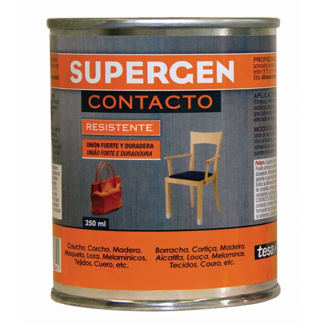 Pegamento de contacto Supergen incoloro - Botes - Bote 500 ml