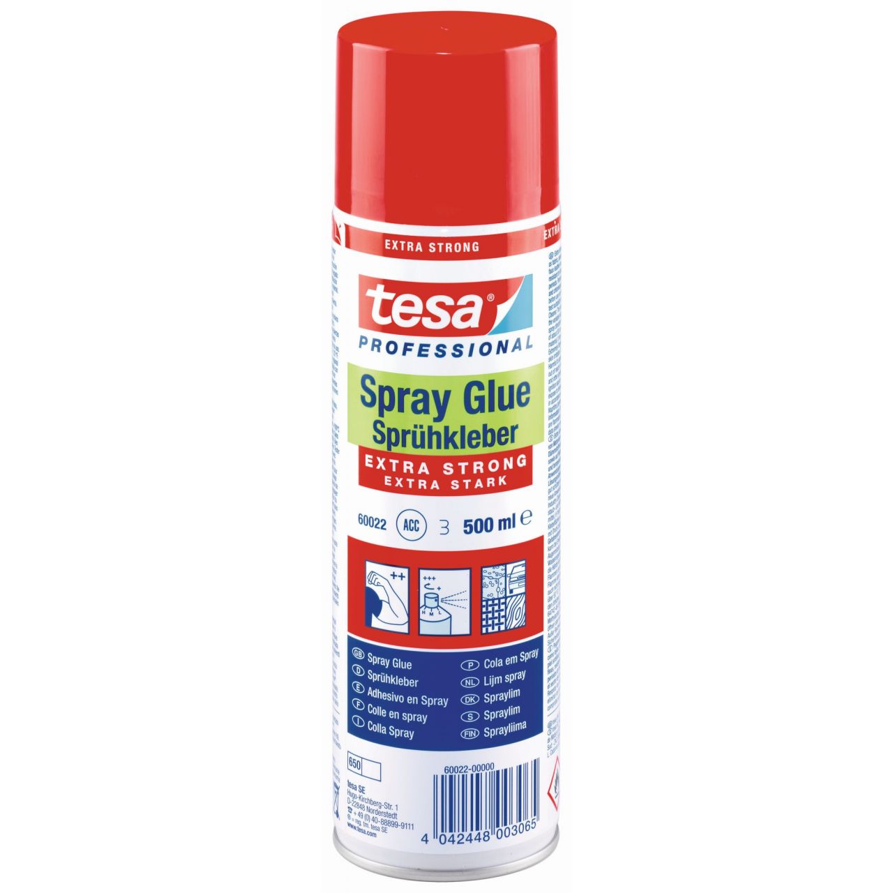 tesa 60022 Adhesivo en Spray Extra Fuerte 500ml