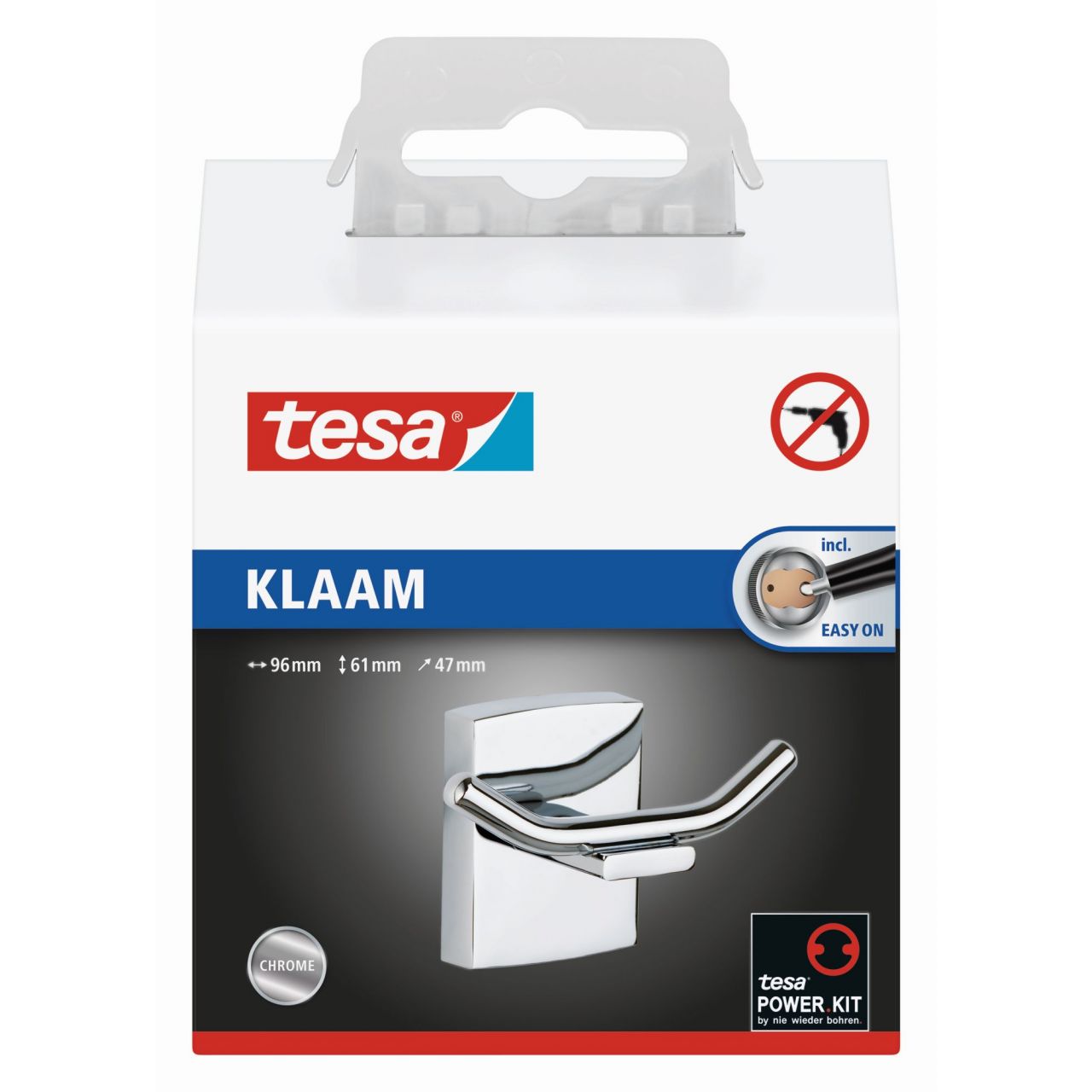 tesa Klaam Colgador grande (Kit recambio BK20-1)