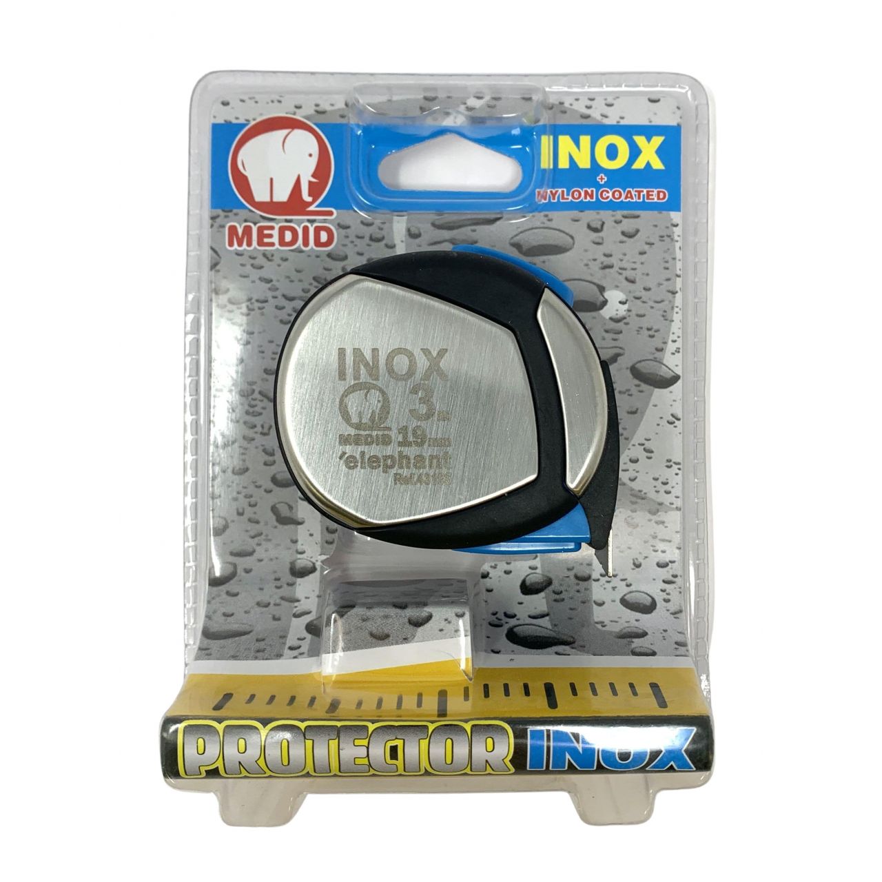Flexómetro MEDID Protector INOX 3 m x 19 mm Ref 43195B