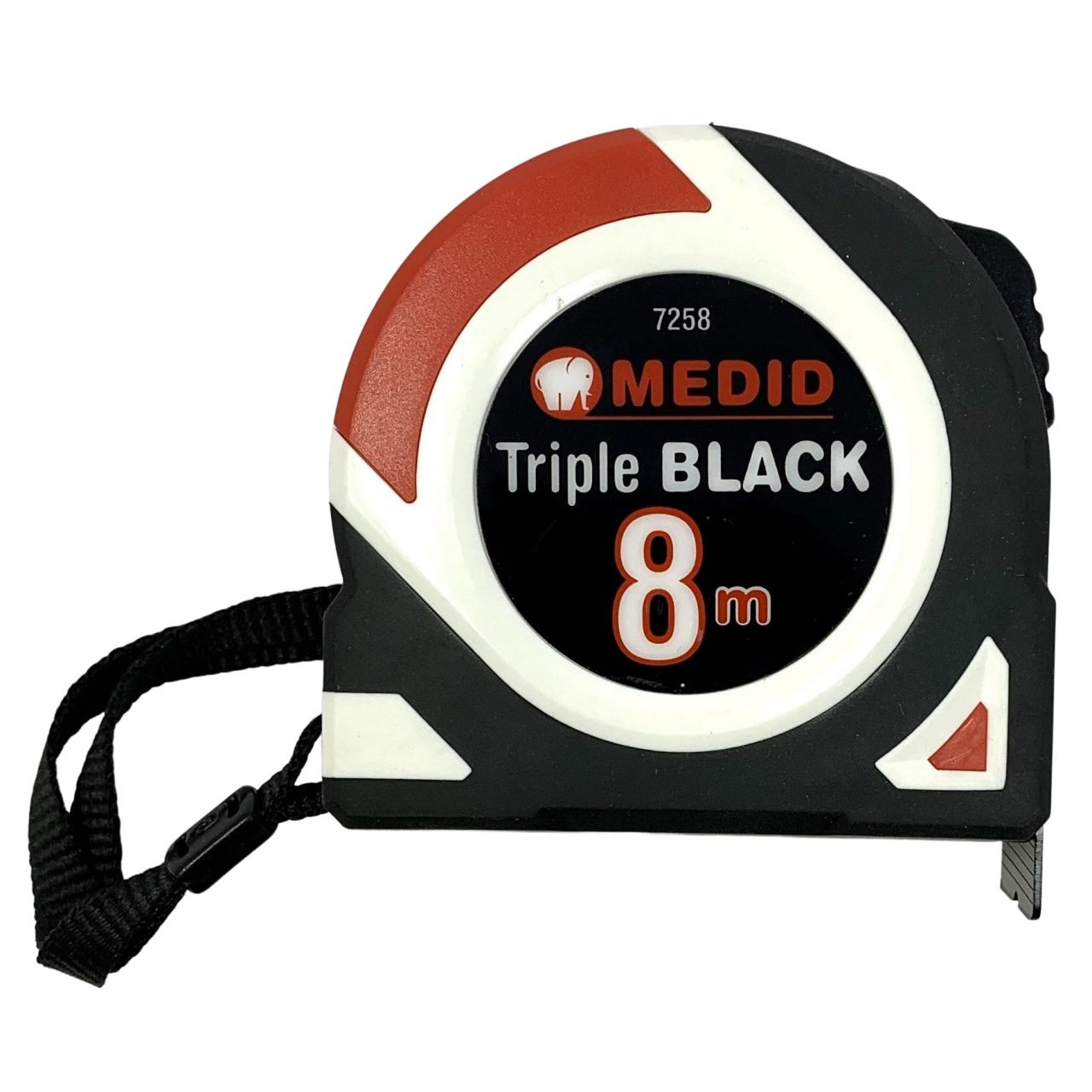 Flexómetro MEDID Triple BLACK 8 m x 25 mm Ref 7258