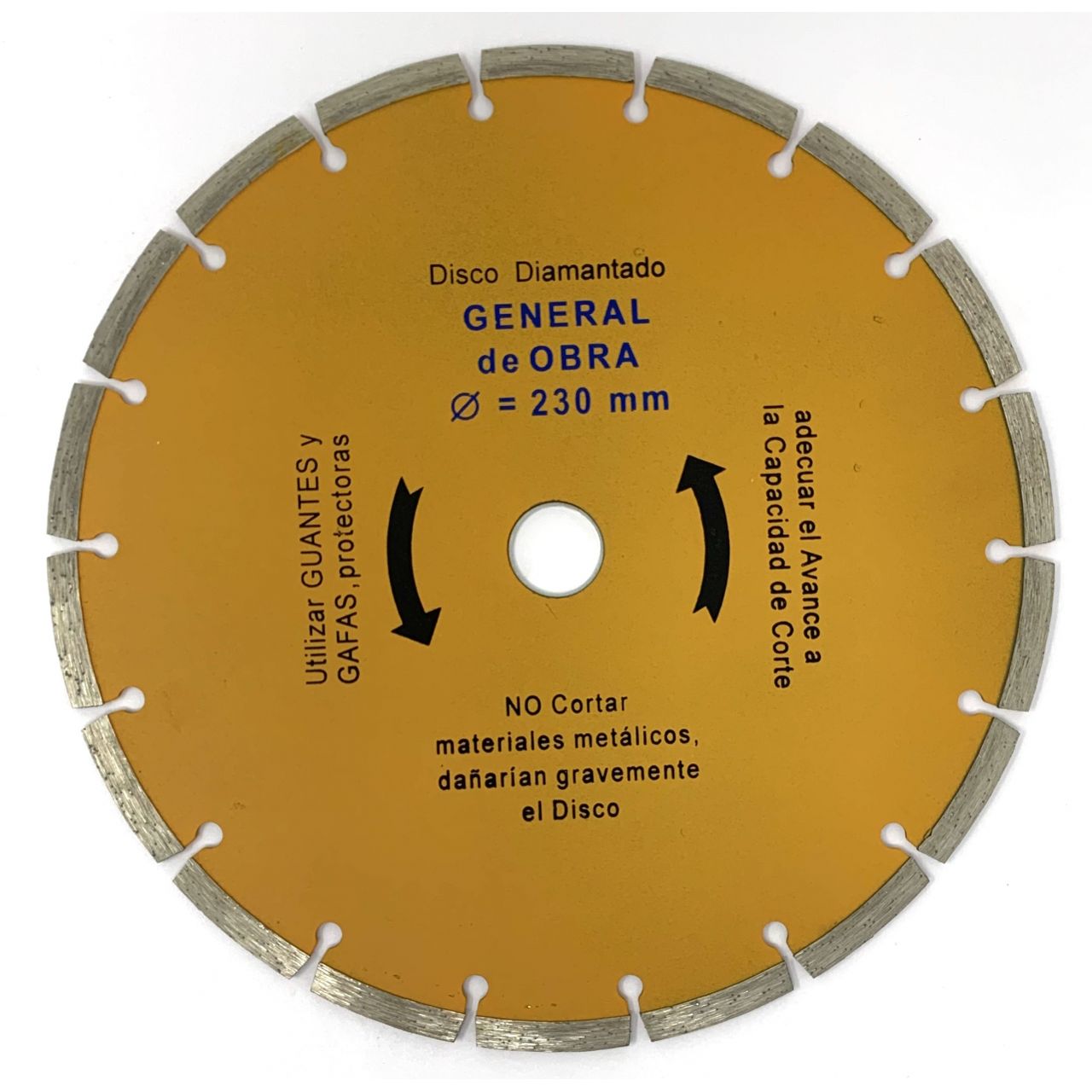 Disco segmentado general de obra diámetro 230 mm
