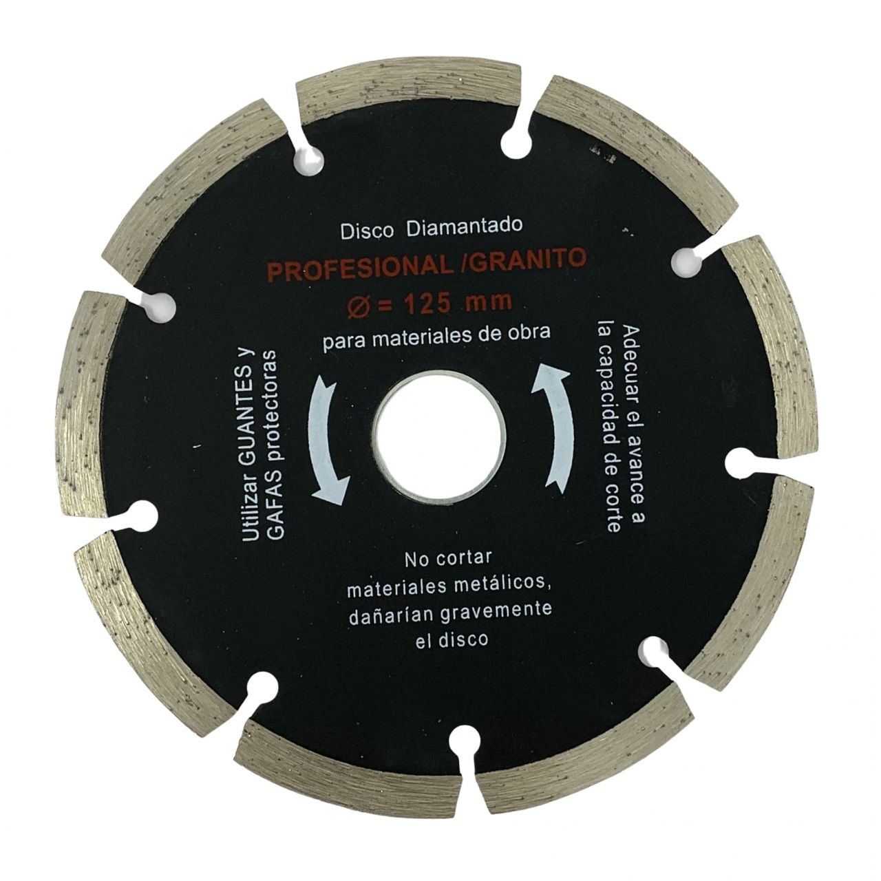 Disco segmentado profesional para granito diámetro 125 mm