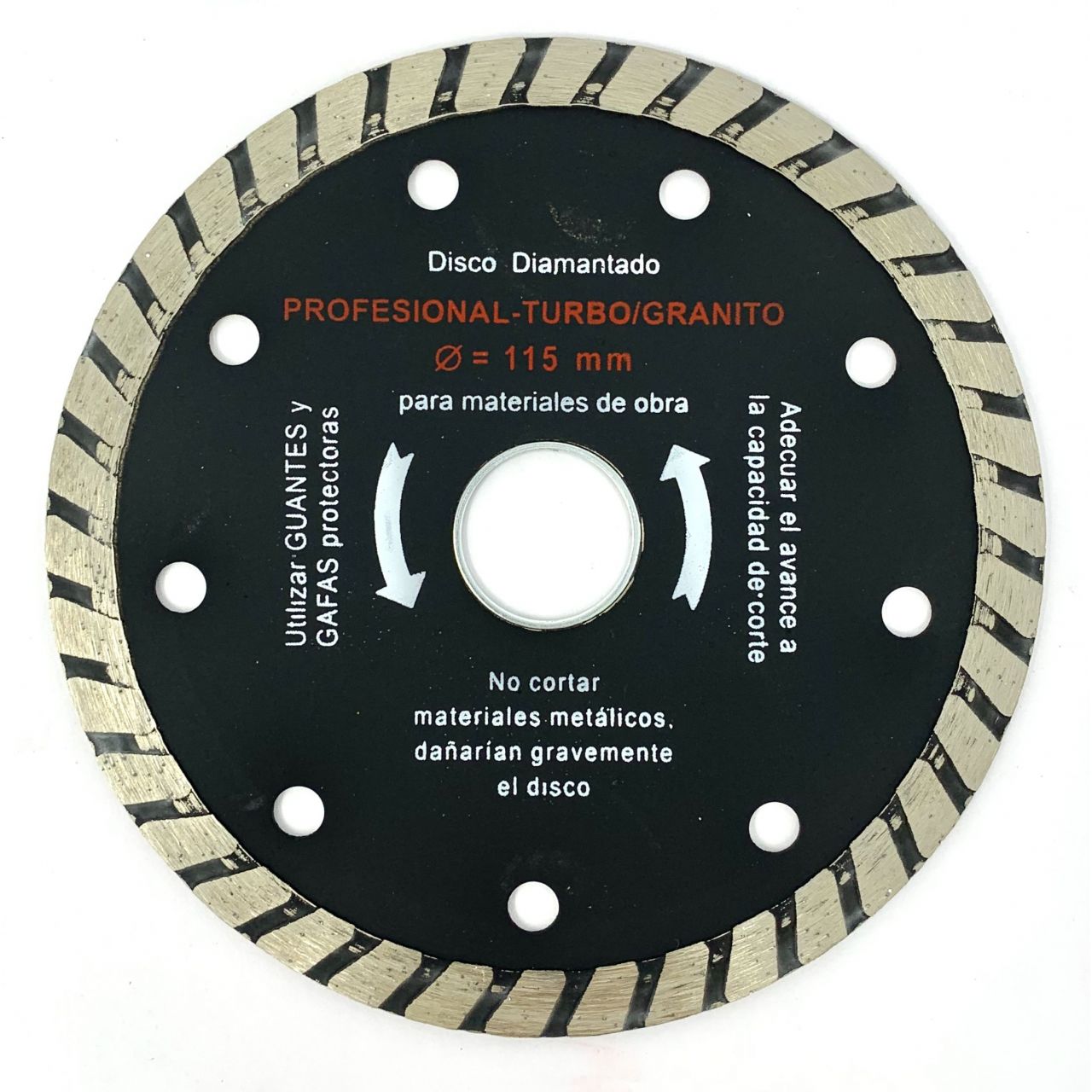 Disco turbo profesional para granito diámetro 115 mm