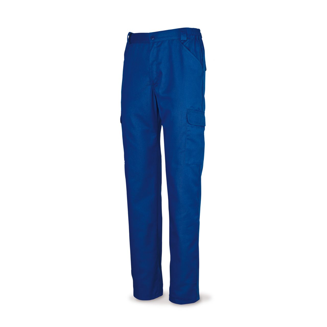 388PEAZ Pantalón azulina algodón 200 g. Multibolsillos.
