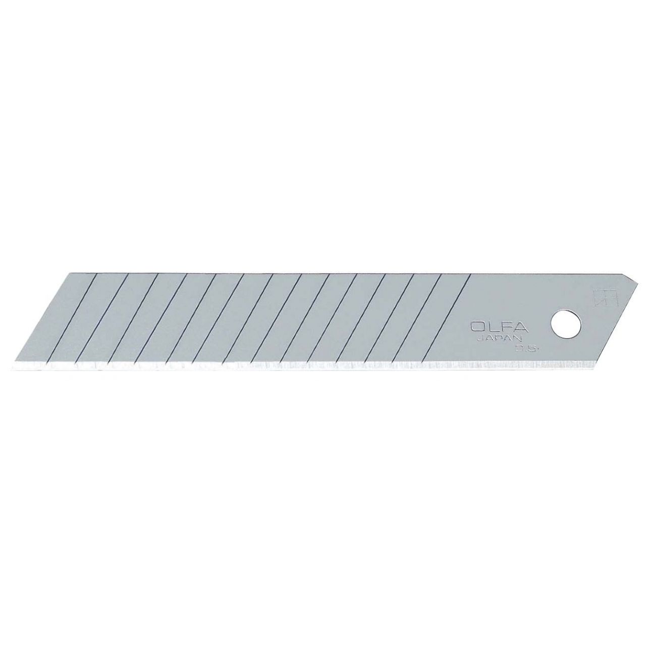 Pack de 10 cuchillas troceables 18 mm doble segmento plateadas
