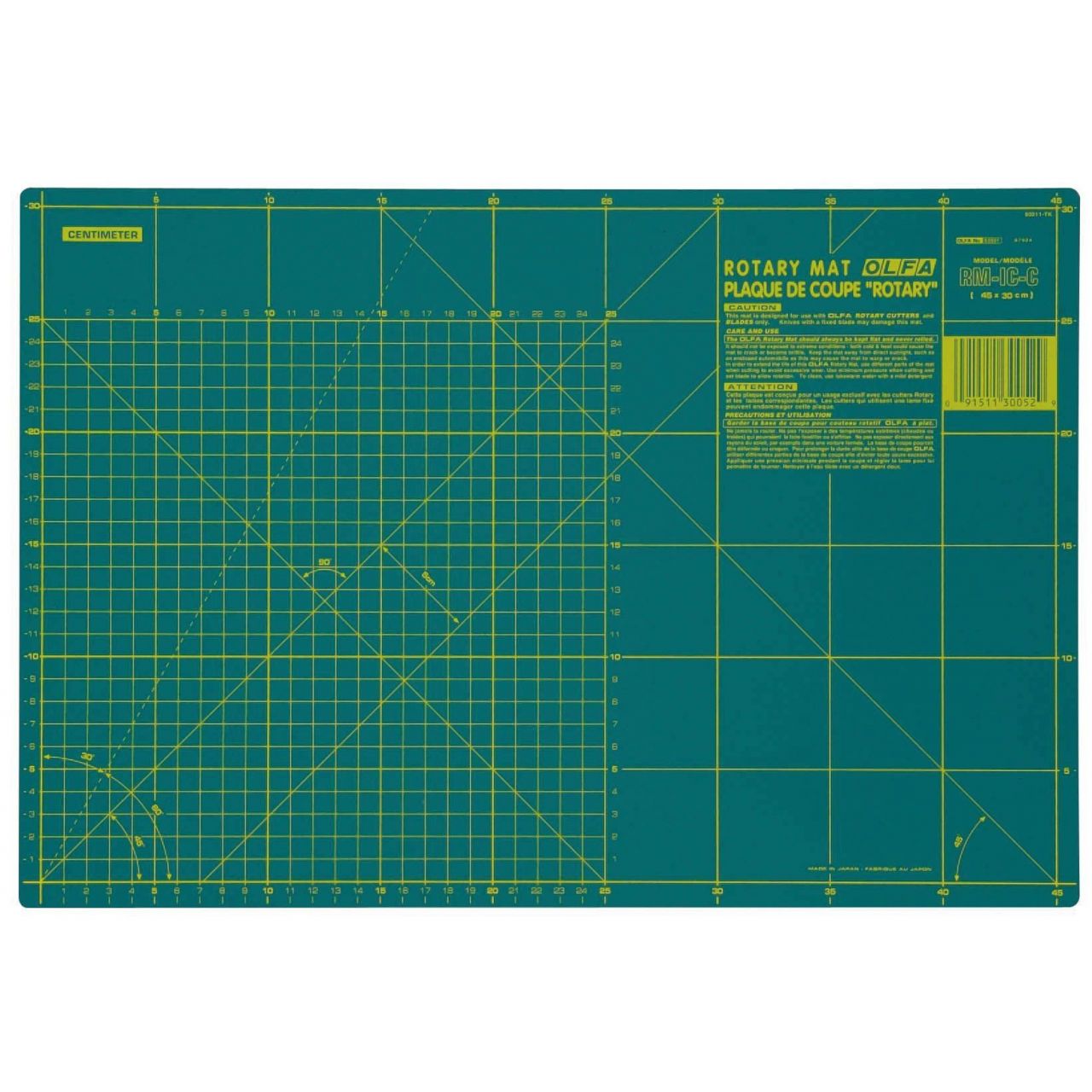 Plancha de corte para cutters rotativos 450x300x1,5mm (verde)