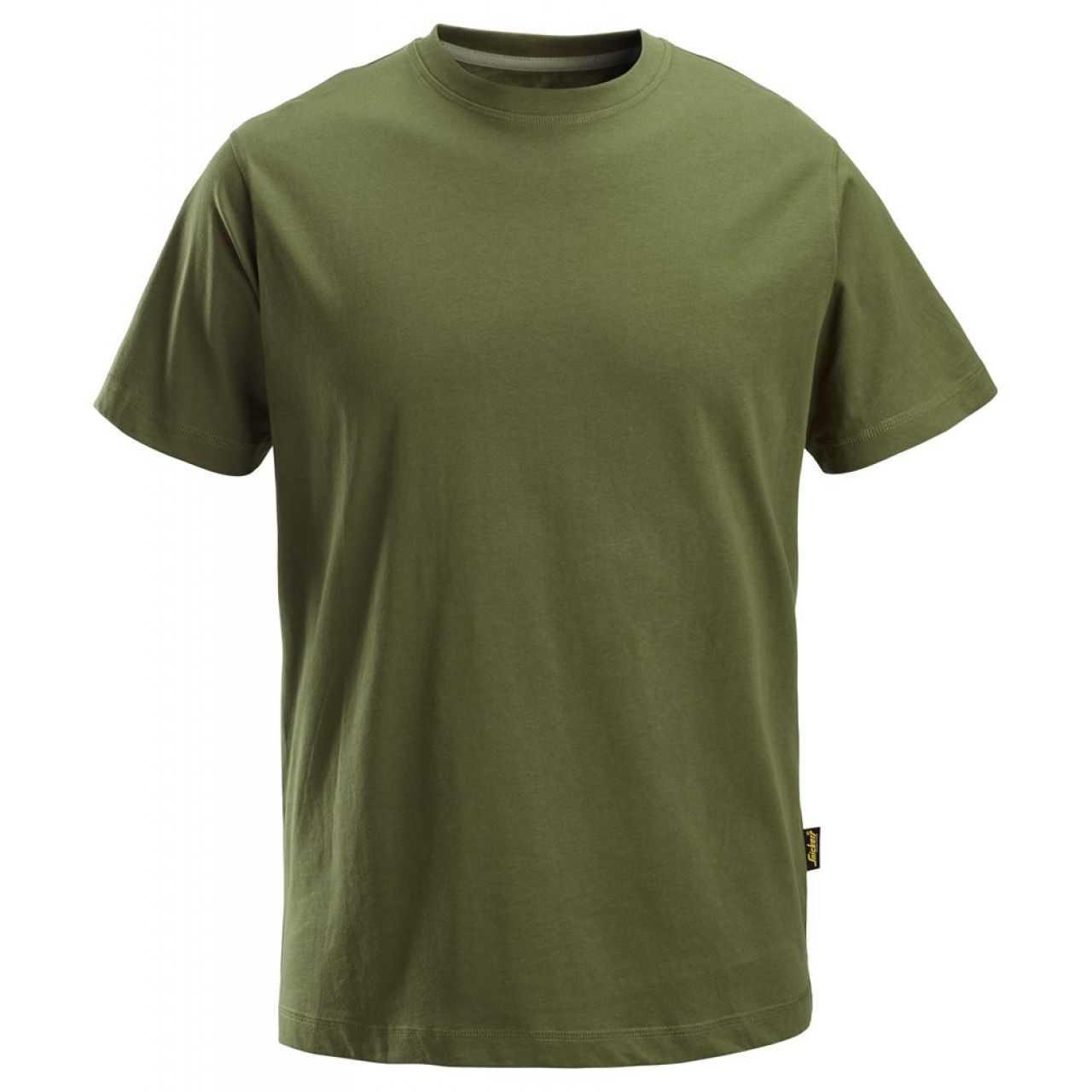 2502 Camiseta de manga corta clásica verde khaki talla L