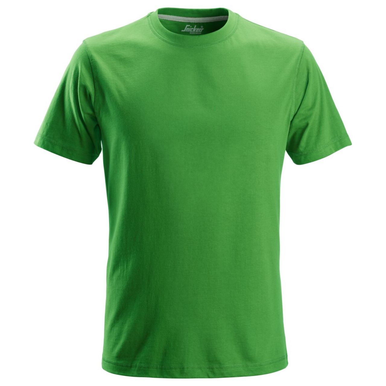 2502 Camiseta de manga corta clásica verde manzana talla L