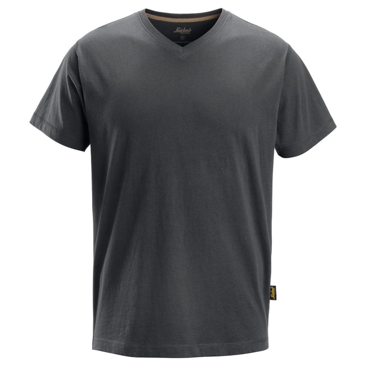 2512 Camiseta de manga corta con cuello en V gris acero talla M