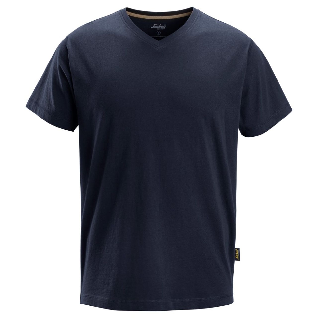 2512 Camiseta de manga corta con cuello en V azul marino talla XXL