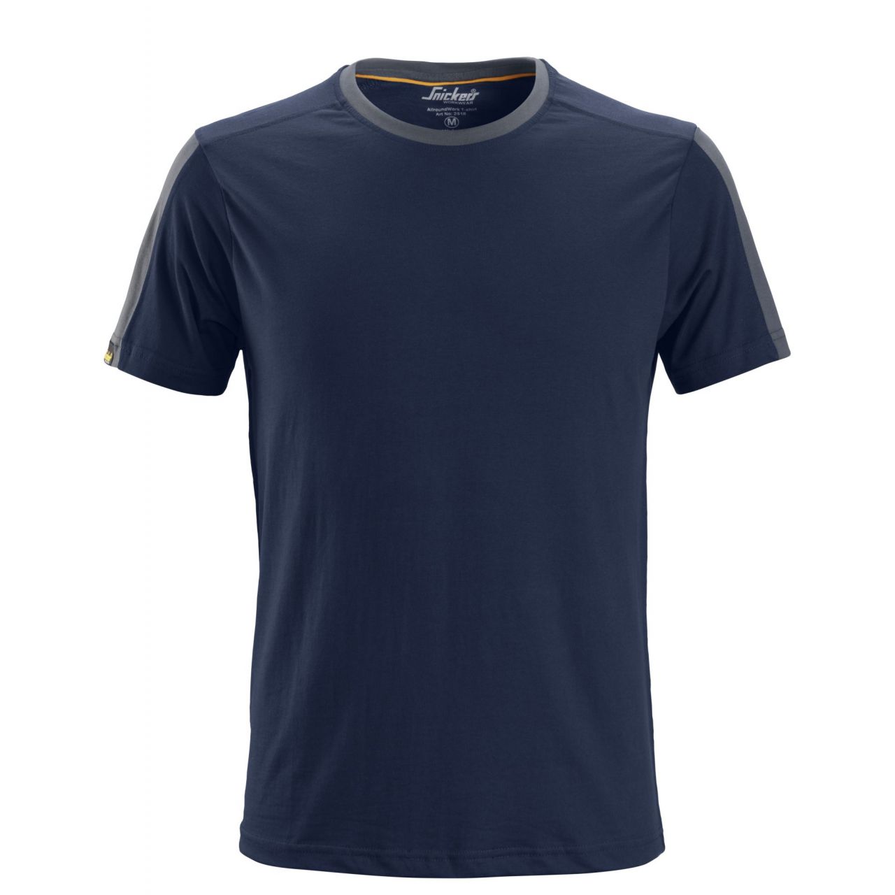 2518 Camiseta AllroundWork azul marino-gris acero talla L
