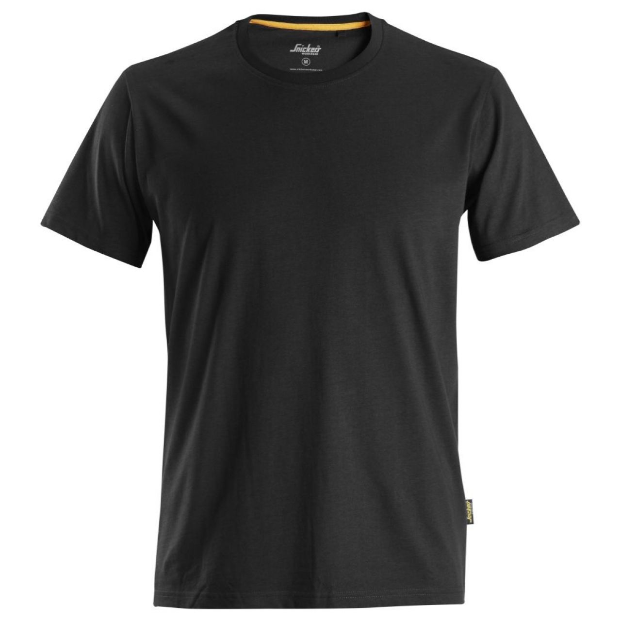 Camiseta de algodón orgánico AllroundWork Negra talla L