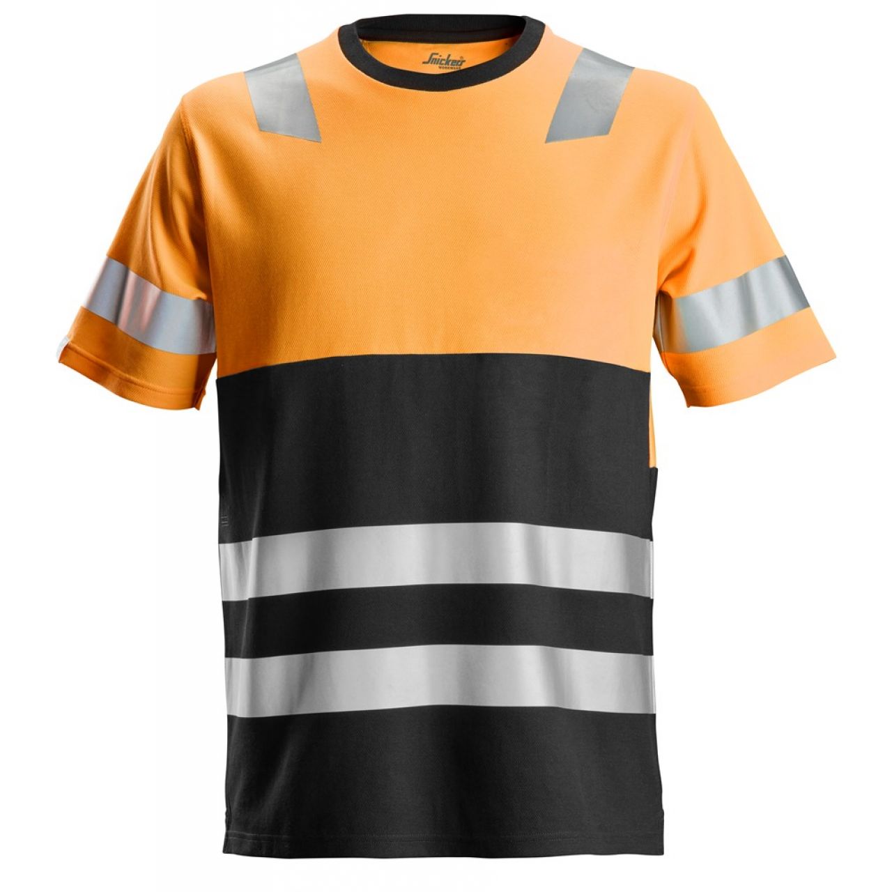 2534 Camiseta de manga corta de alta visibilidad clase 1 naranja-negro talla M