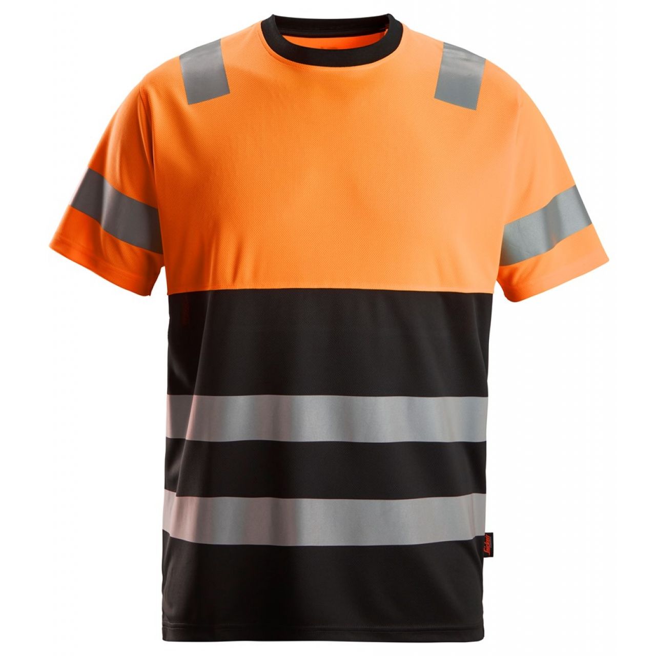 2535 Camiseta de manga corta de alta visibilidad clase 1 negro-naranja talla XL