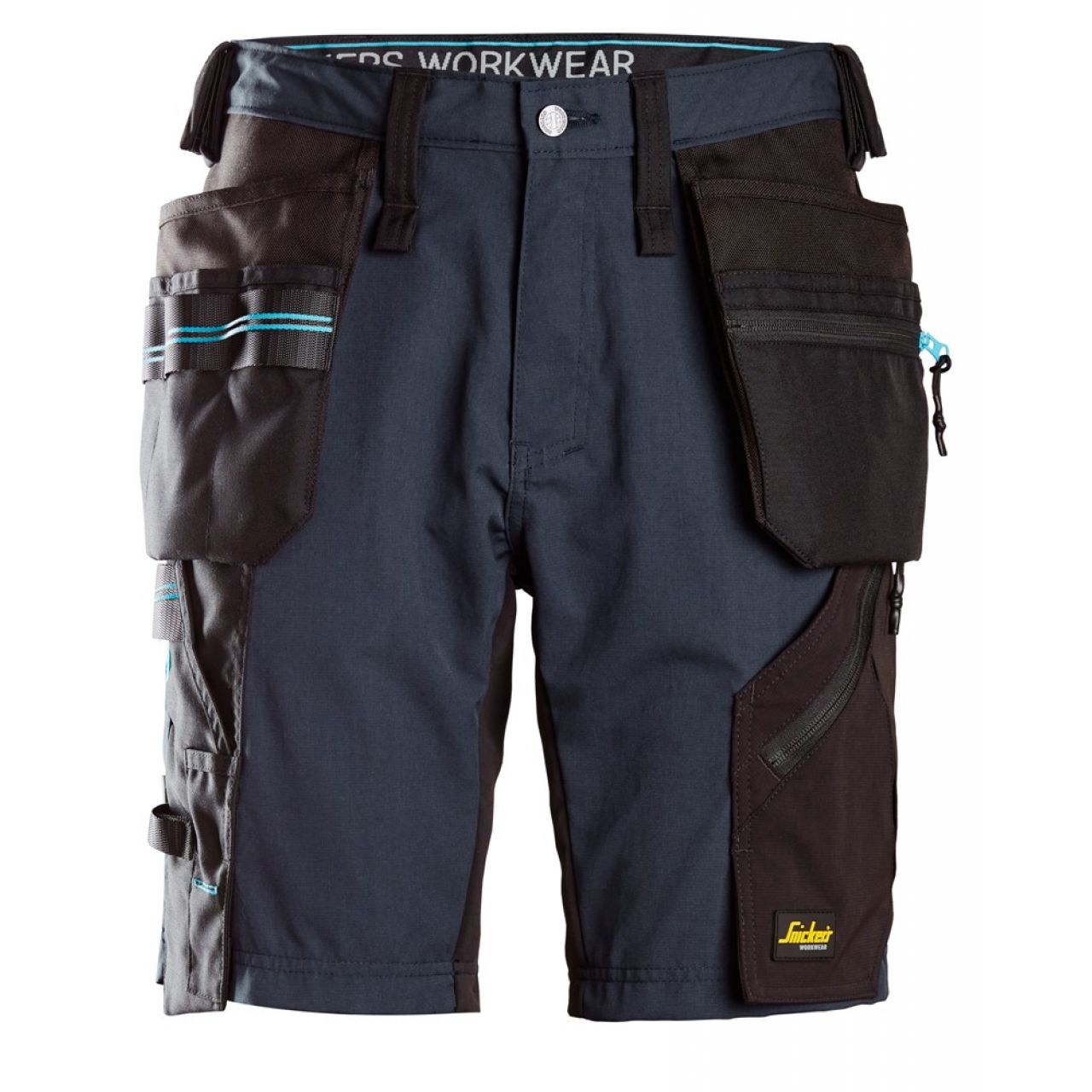 6110 Pantalones cortos de trabajo con bolsillos flotantes LiteWork 37.5® azul marino-negro talla 62