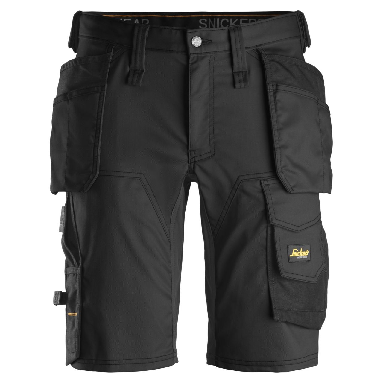 Pantalones cortos elásticos AllroundWork + Bolsillos Flotantes Negro talla 50