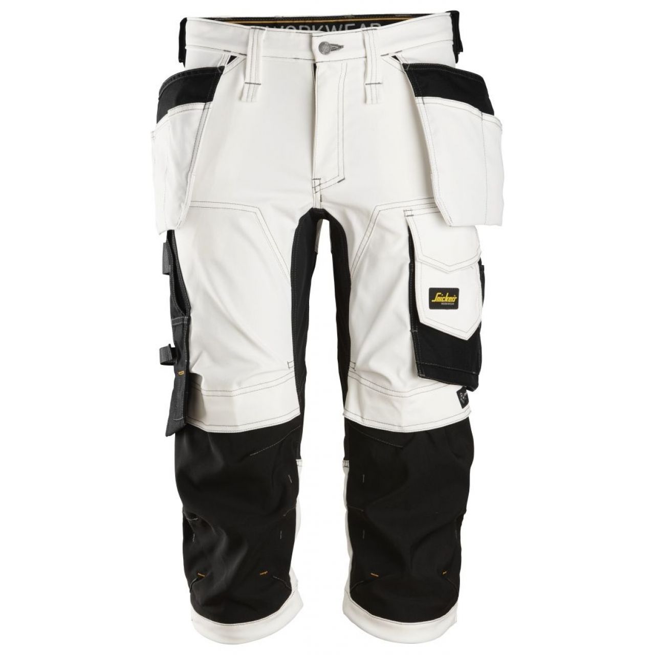 Pantalon pirata elasticos con bolsillos flotantes blanco-negro talla 104