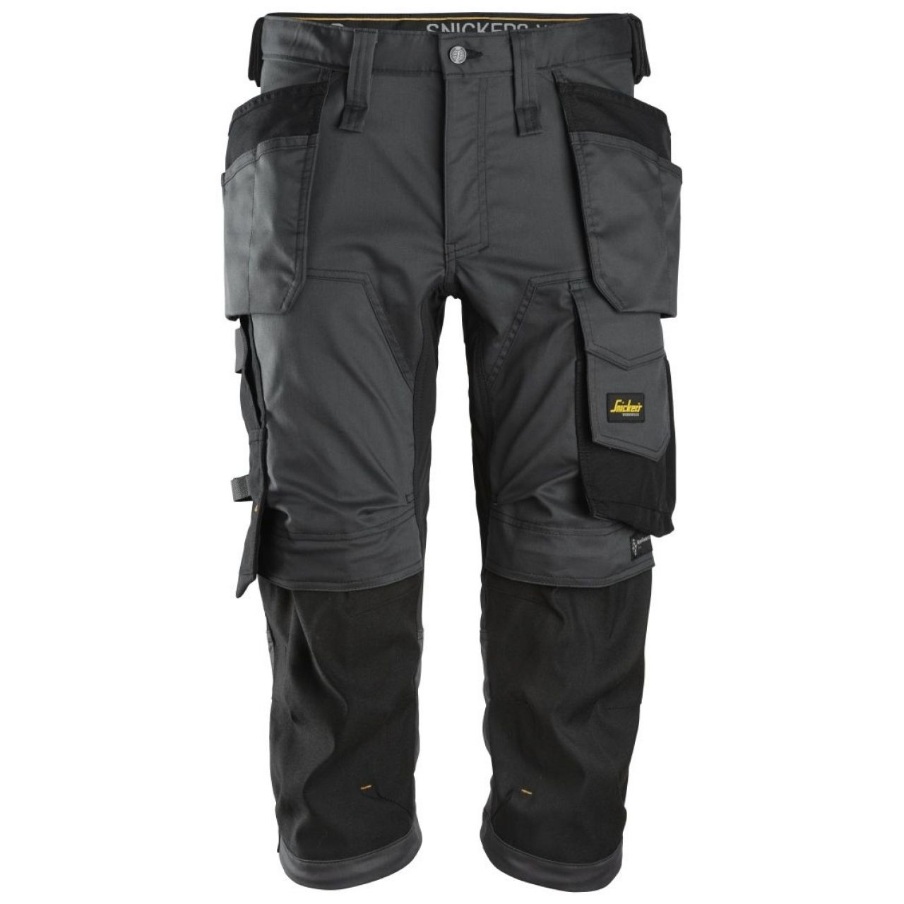 Pantalon pirata elasticos AllroundWork con bolsillos flotantes gris acero-negro talla 092