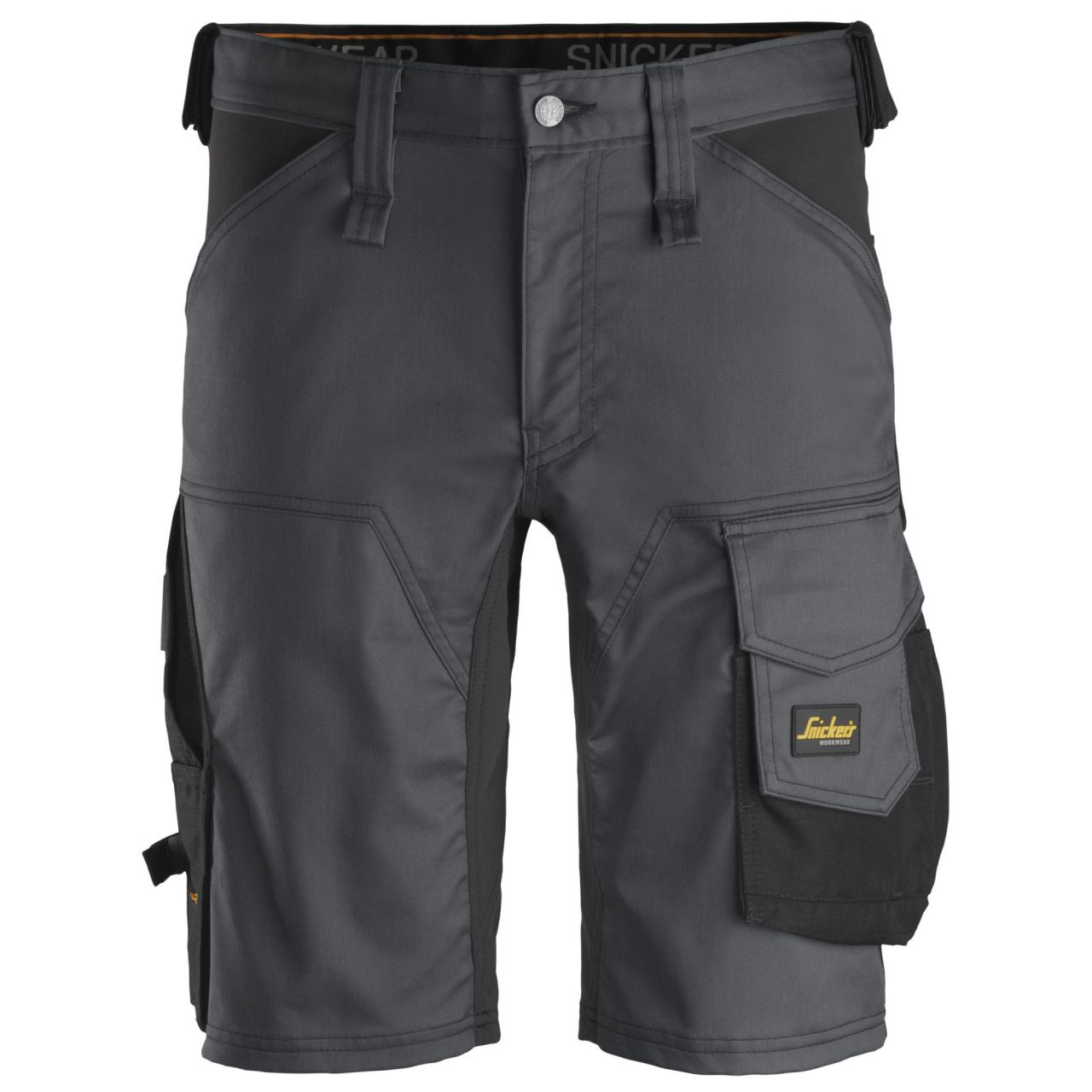 Pantalones cortos elásticos AllroundWork Gris Acero-Negro talla 52
