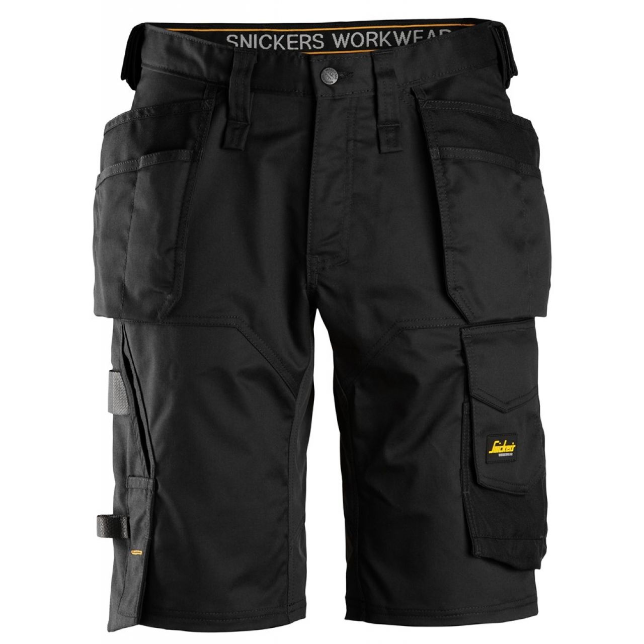 6151 Pantalones cortos de trabajo elásticos de ajuste holgado con bolsillos flotantes AllroundWork negro talla 56