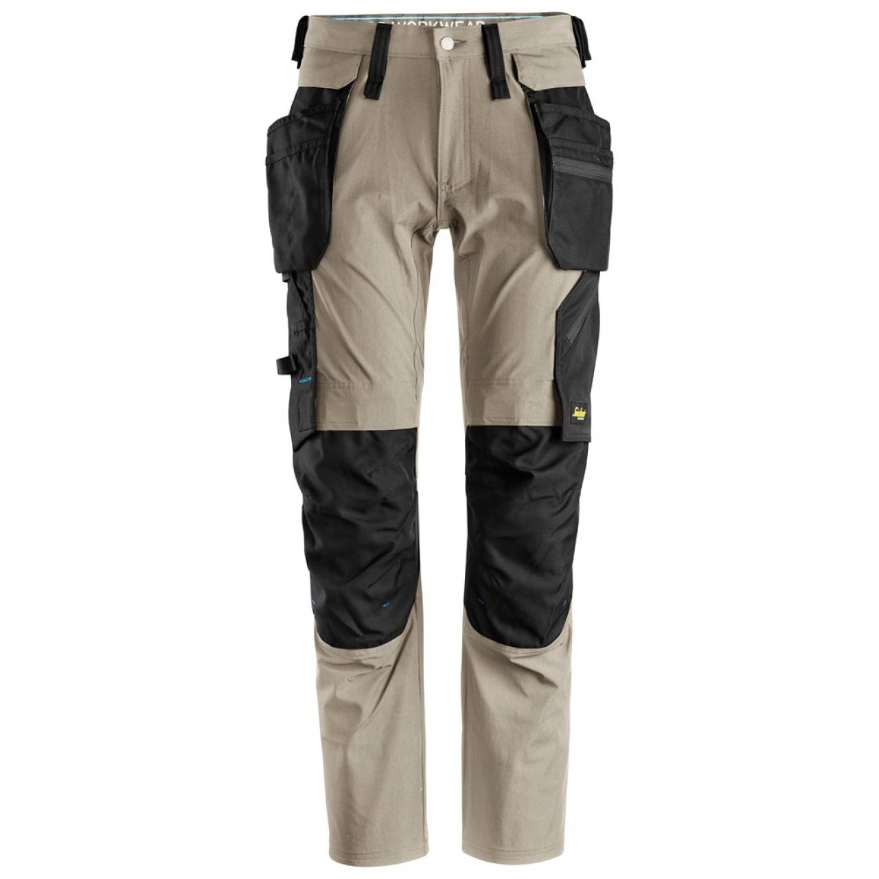 6208 Pantalones largos de trabajo con bolsillos flotantes desmontables LiteWork beige-negro talla 104