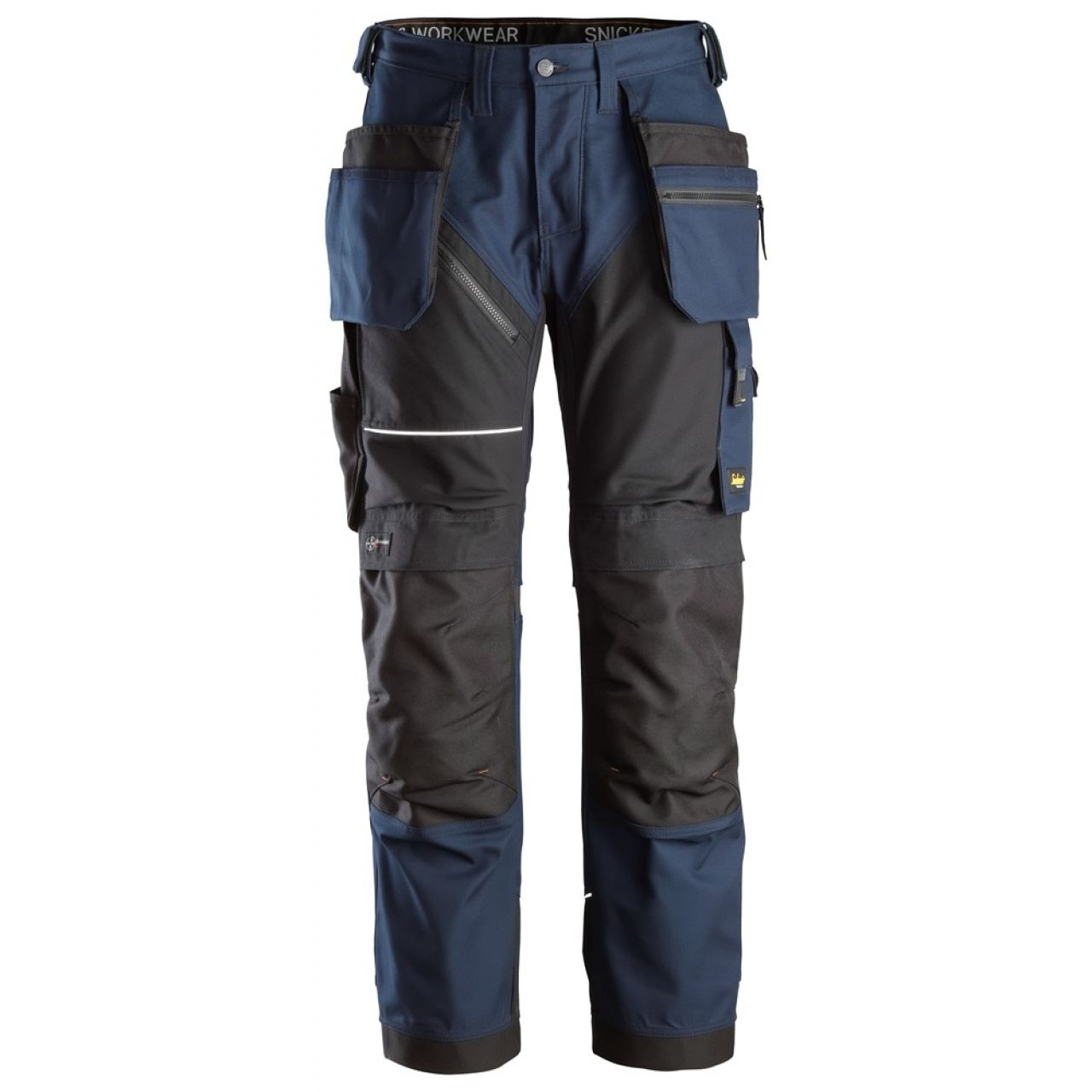 6214 Pantalones largos de trabajo con bolsillos flotantes Canvas+ RuffWork azul marino-negro talla 50