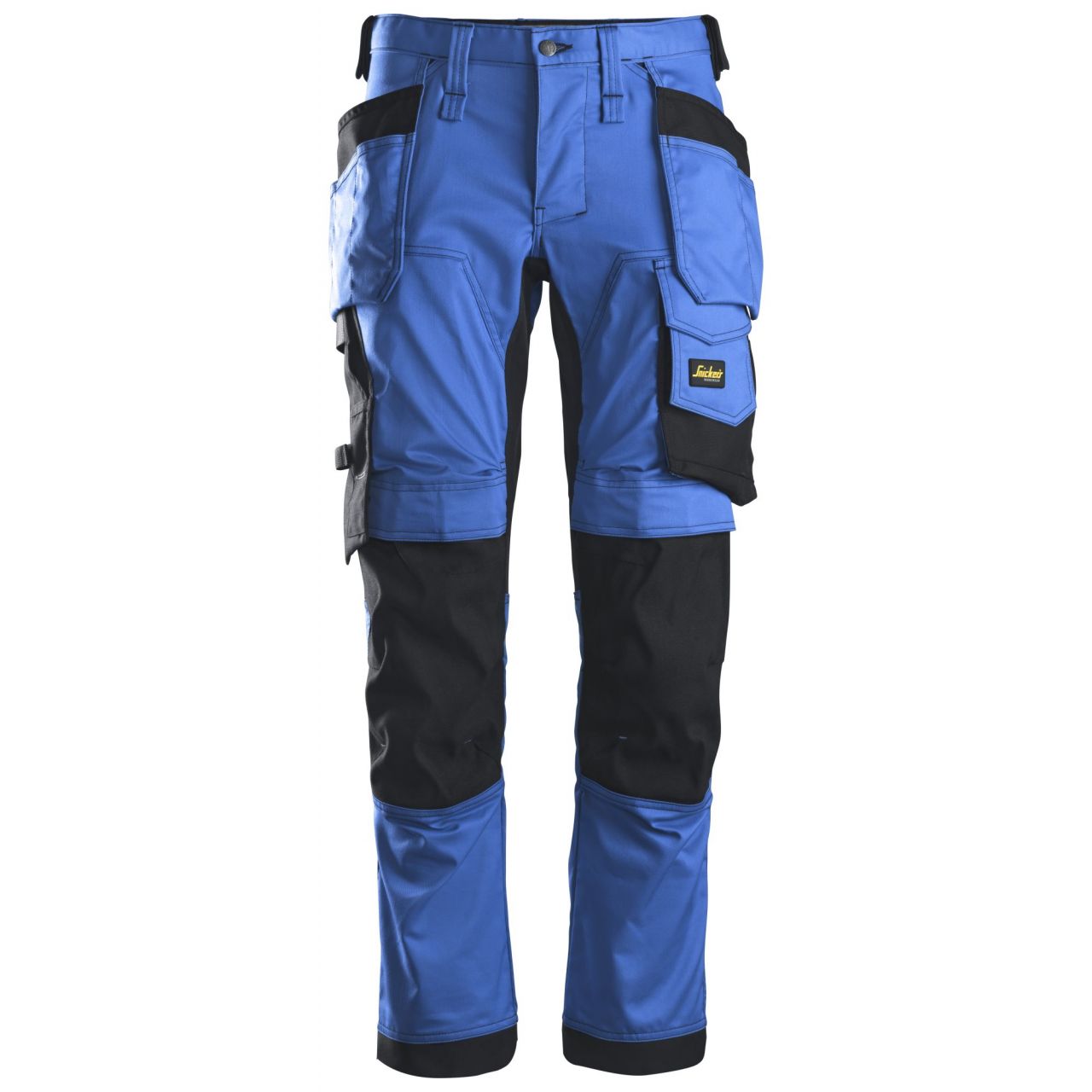 Pantalón elástico AllroundWork con bolsillos flotantes Azul verdadero-Negro talla 162