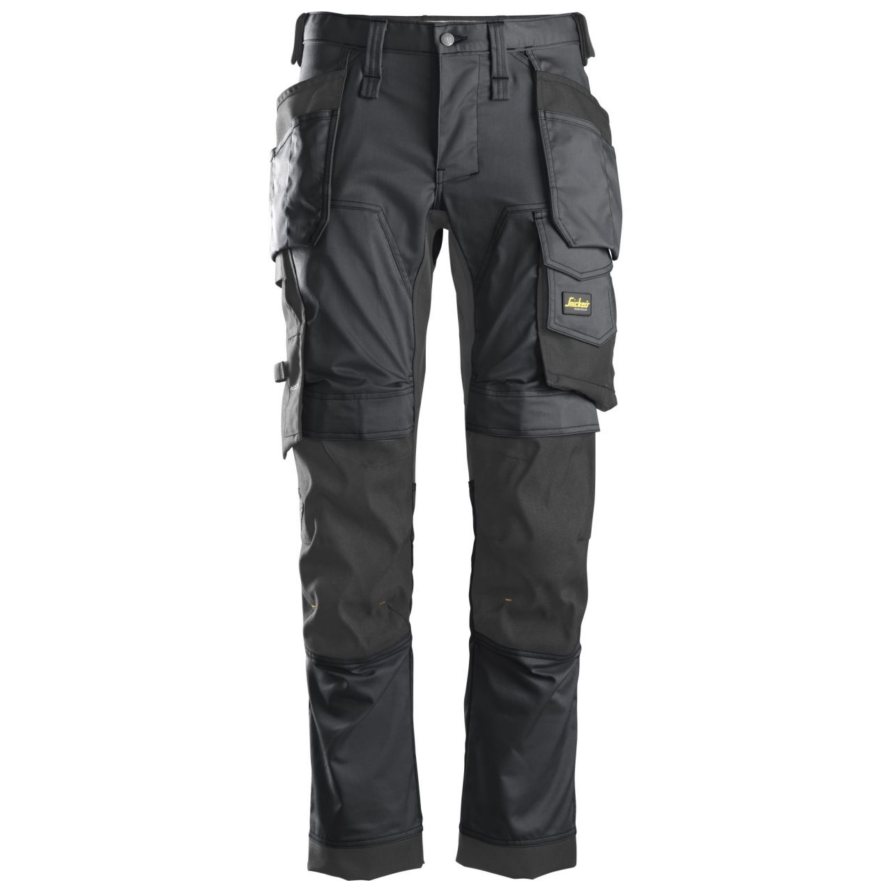 Pantalón elástico AllroundWork con bolsillos flotantes Gris Acero-Negro talla 258