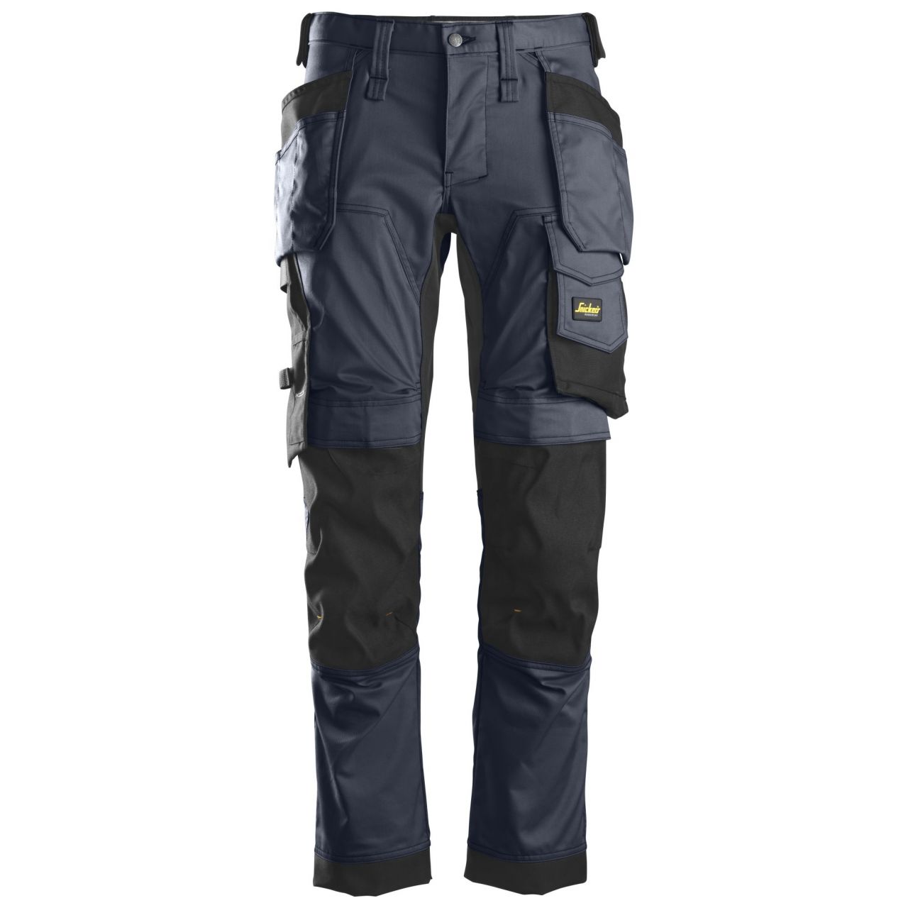 Pantalón elástico AllroundWork con bolsillos flotantes Azul Marino-Negro talla 50