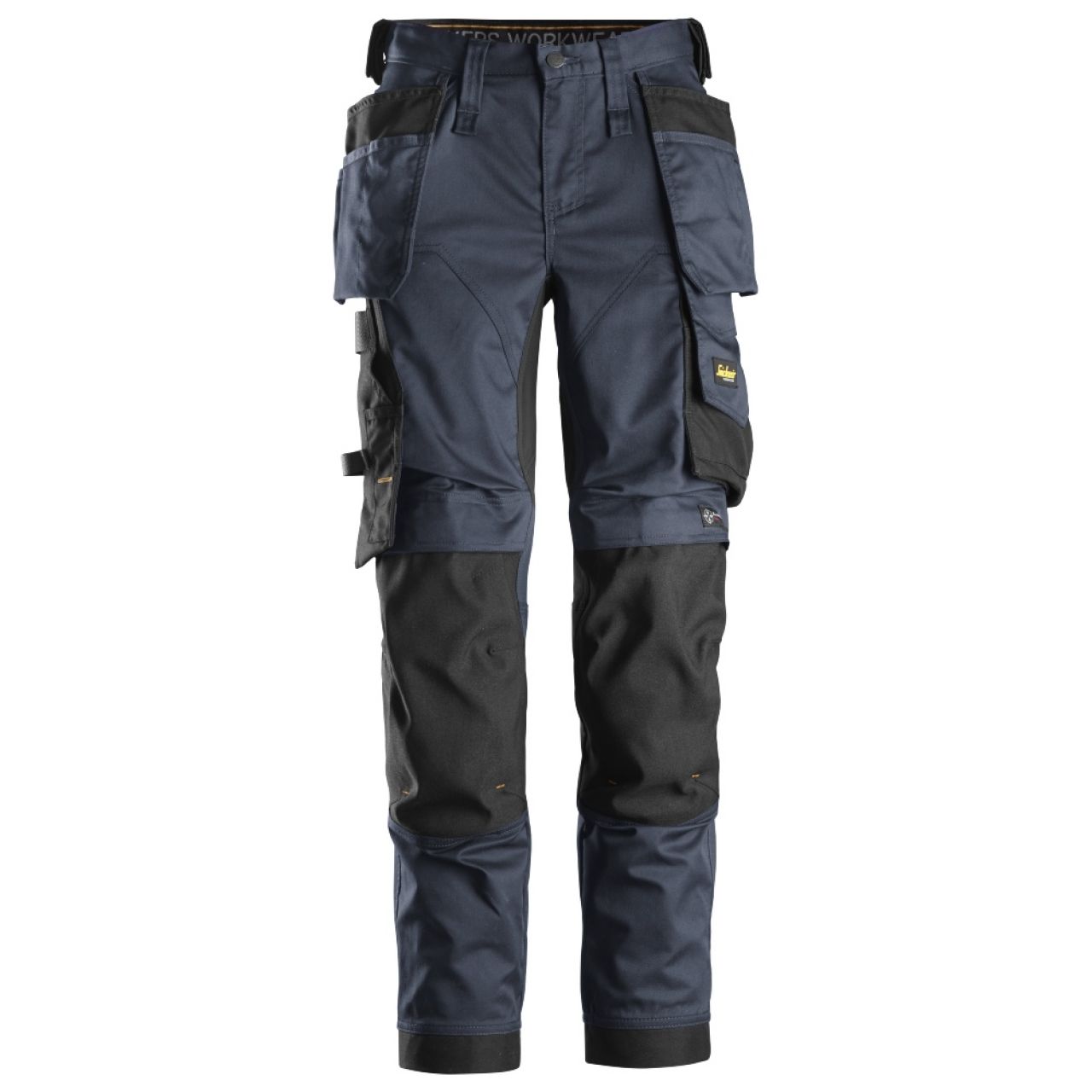 6247 Pantalones largos de trabajo elásticos para mujer con bolsillos flotantes AllroundWork azul marino-negro talla 50