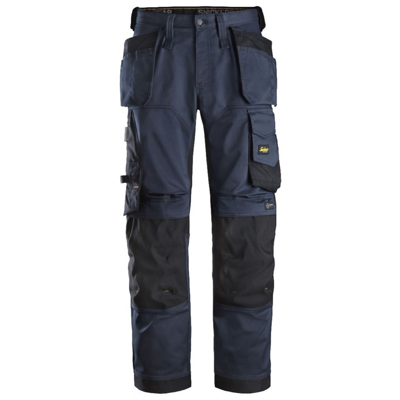 Pantalon elastico ajuste holgado AllroundWork bolsillos flotantes azul marino-negro talla 046