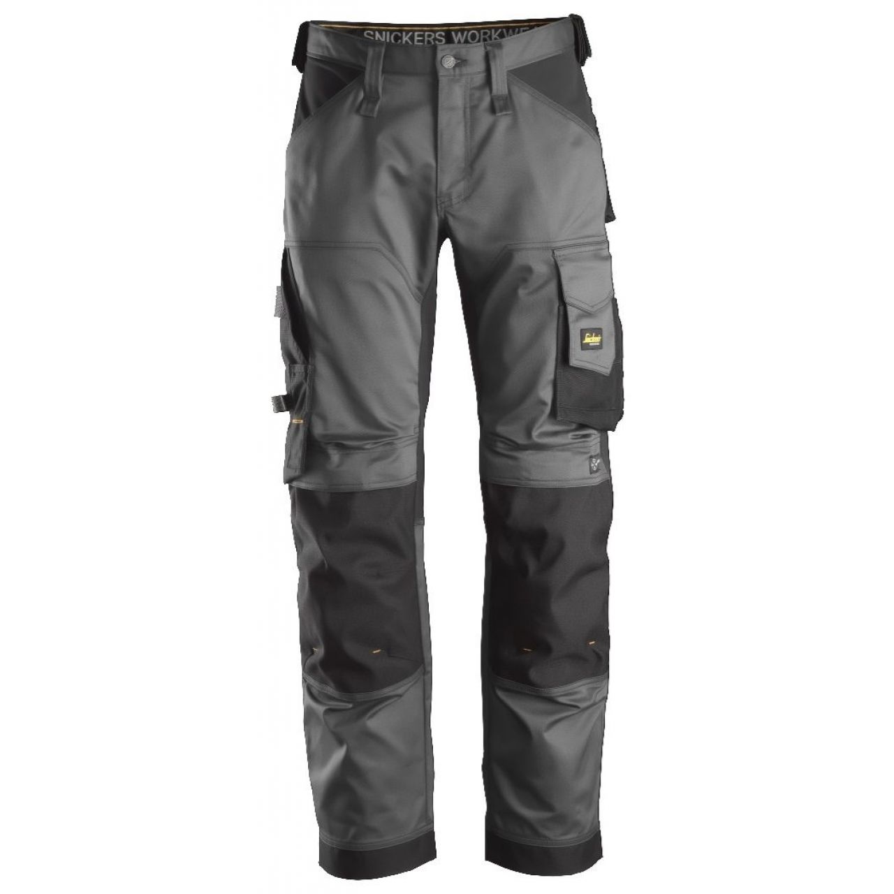 Pantalon elastico ajuste holgado AllroundWork gris acero-negro talla 048