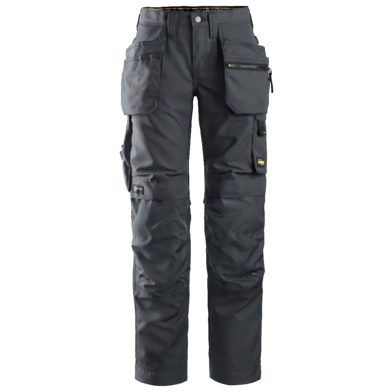 Pantalon de mujer AllroundWork+ con bolsillos flotantes gris acero-negro talla 040