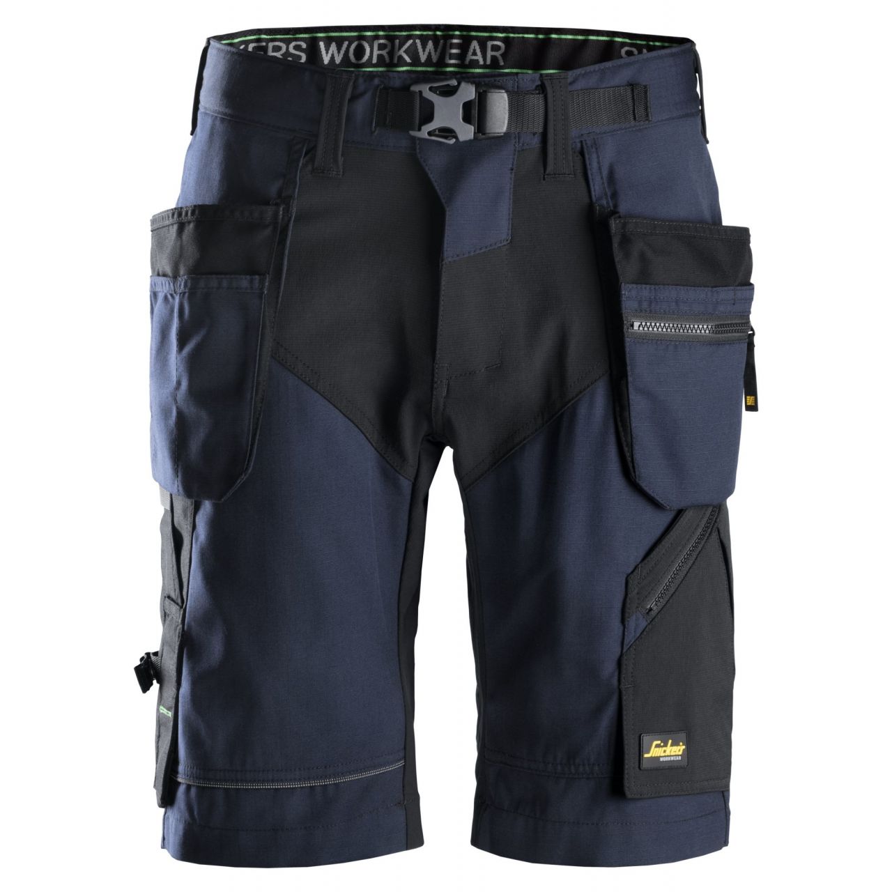 6904 Pantalón corto FlexiWork+ con bolsillos flotantes azul marino-negro talla 50