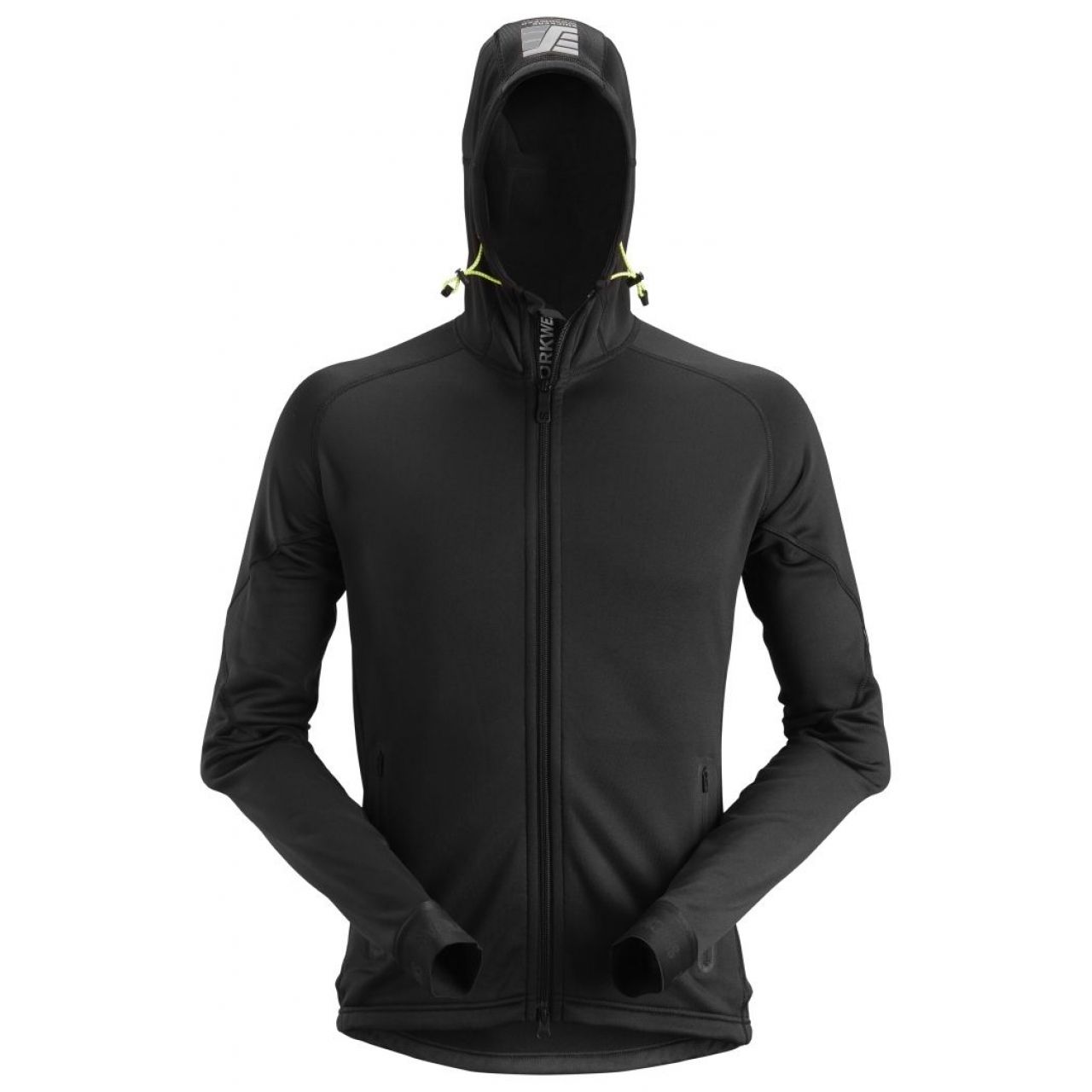 Chaqueta elastica FlexiWork fleece Polartec® 2.0 con capucha negro talla XS