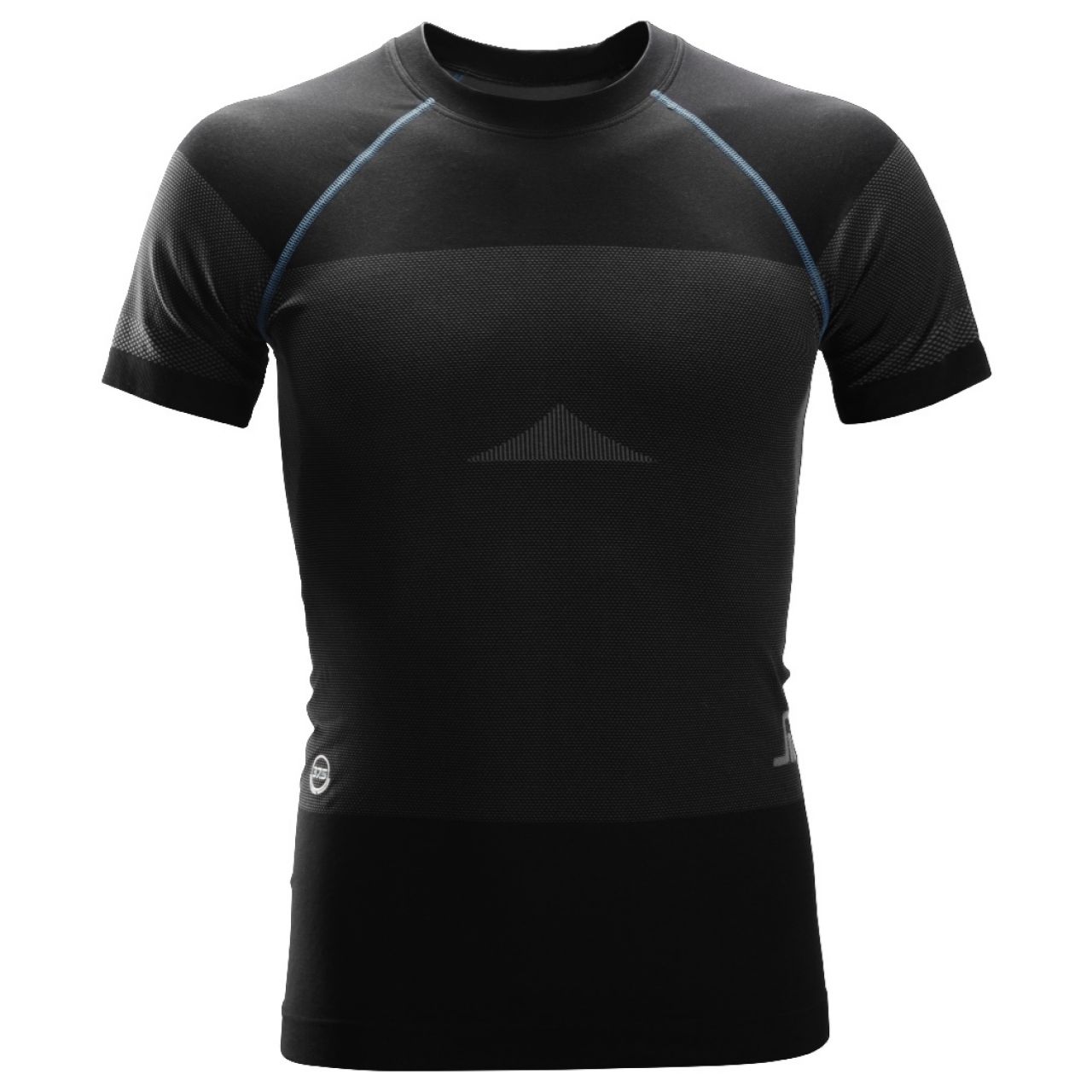 Camiseta M/Corta Sin Costuras LW 37.5® negro-gris talla M