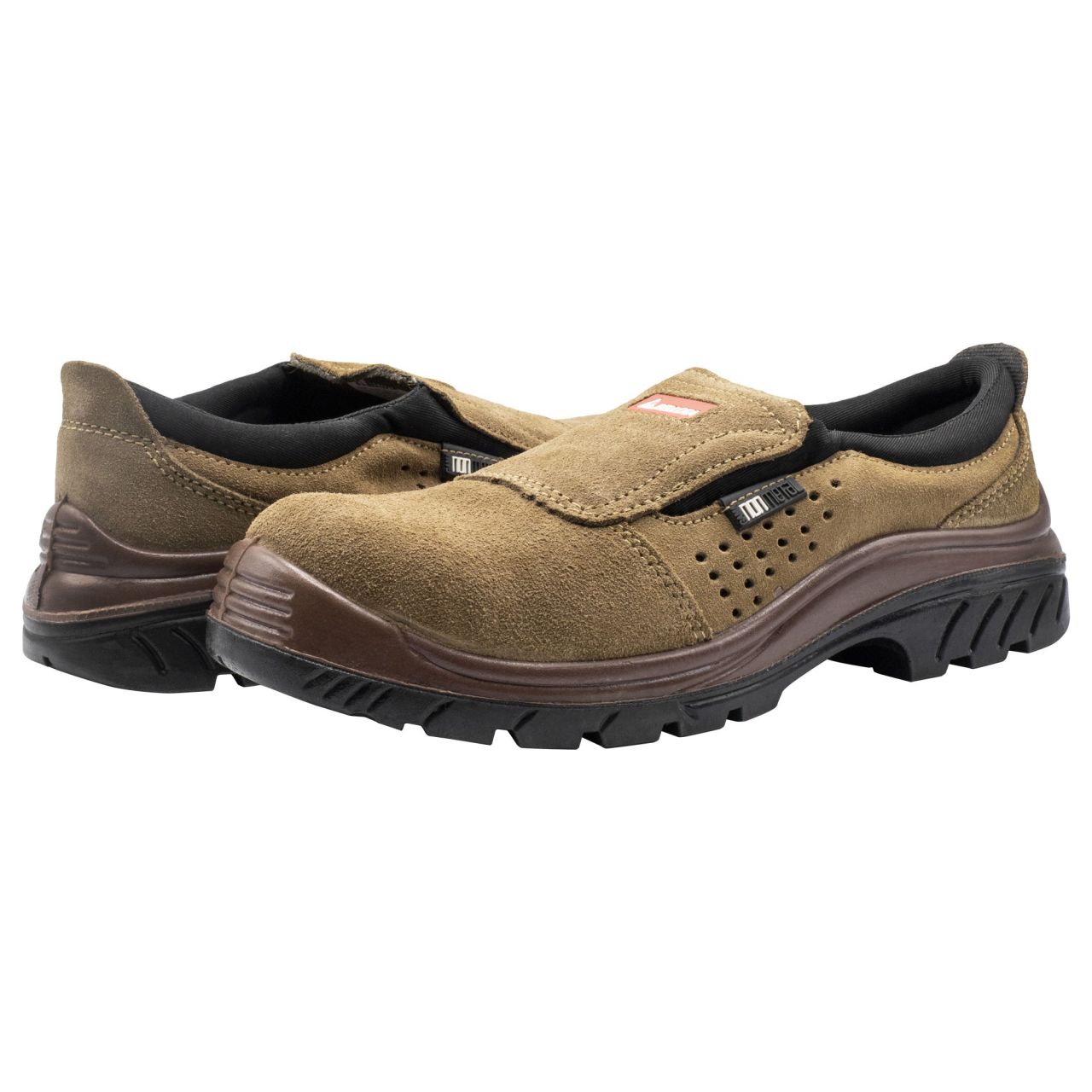 Zapato de seguridad Nonmetal Easy serraje marrón S1P talla 38 / 7222738S1P