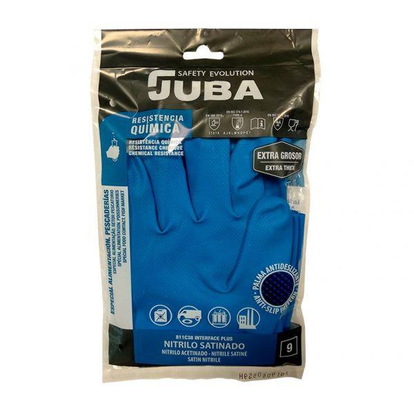 Guante Juba - 811C38 INTERFACE PLUS 10/XL Azul