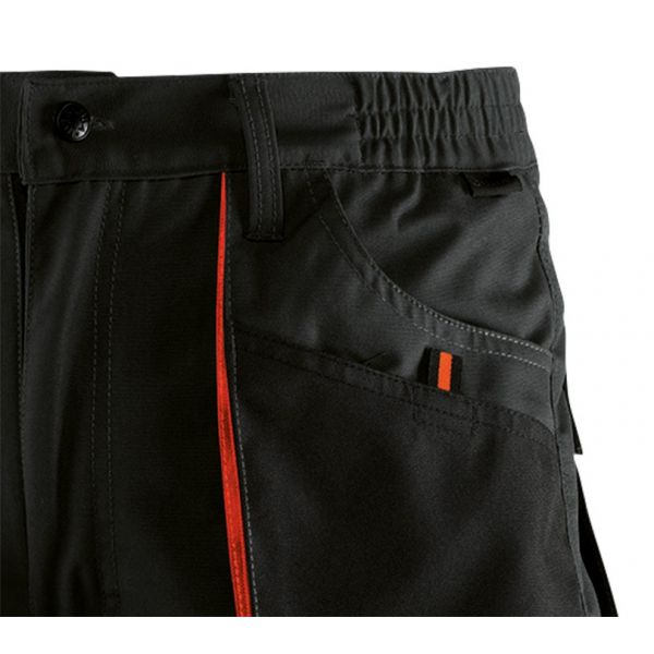 Pantalones de trabajo - 961 TOP RANGE XS Negro / Gris / Naranja