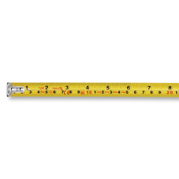 Stabila Flexómetro BM 100, 3 m (10'), escala cm/pulg.