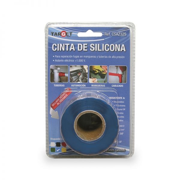CINTA DE SILICONA BLANCA 3M X 25mm