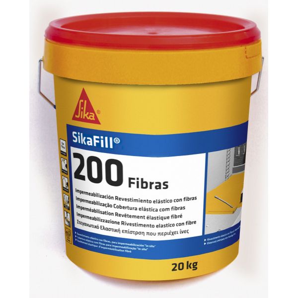 Sikafill-200 Fibras tile red 1 KG Cubo