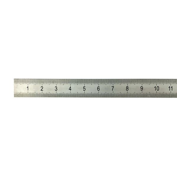 Regla flexible mate de acero inoxidable 150 x 13 x 0,5 mm