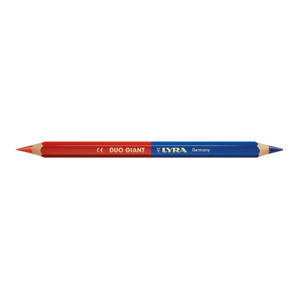 Lápiz bicolor (rojo y azul) diámetro 4 mm, 175 mm