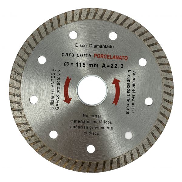 Disco para corte de cerámica y porcelanato diámetro 230 mm
