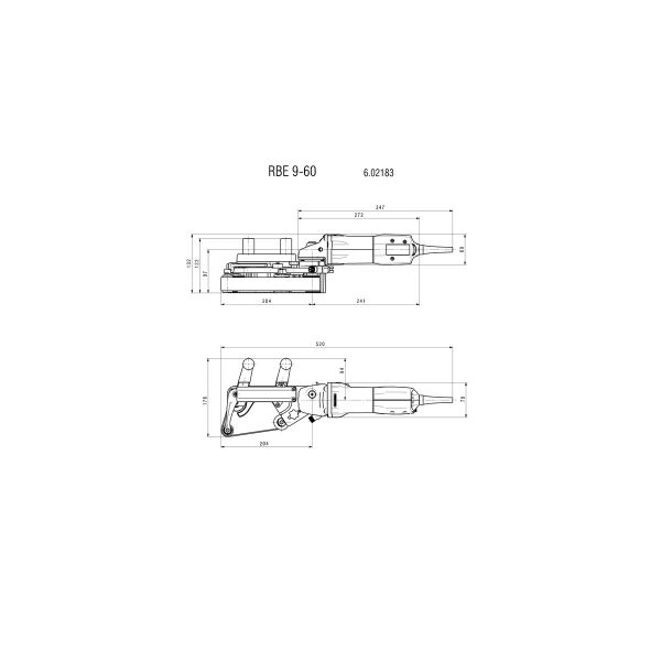 RBE 9-60 Set Lijadora de cinta para tubos/Caja de transporte de chapa de acero
