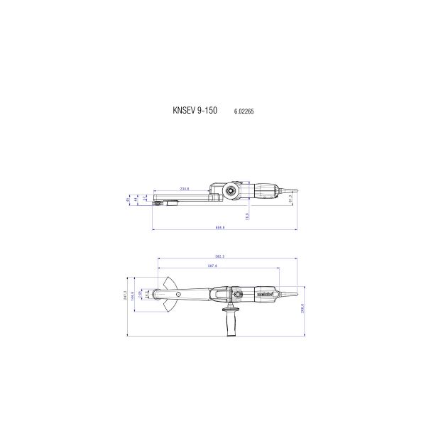 KNSE 9-150 Set Lijadora de soldaduras en ángulo/Caja de transporte de chapa de acero