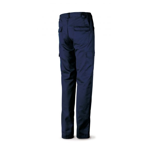 Pantalón azul marino algodón 200 g. Multibolsillos. 48