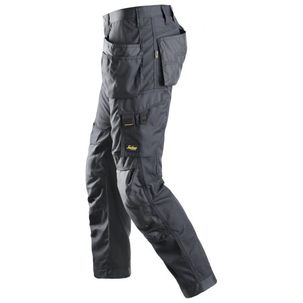 6201 Pantalón largo AllroundWork con bolsillos flotantes gris acero talla 150